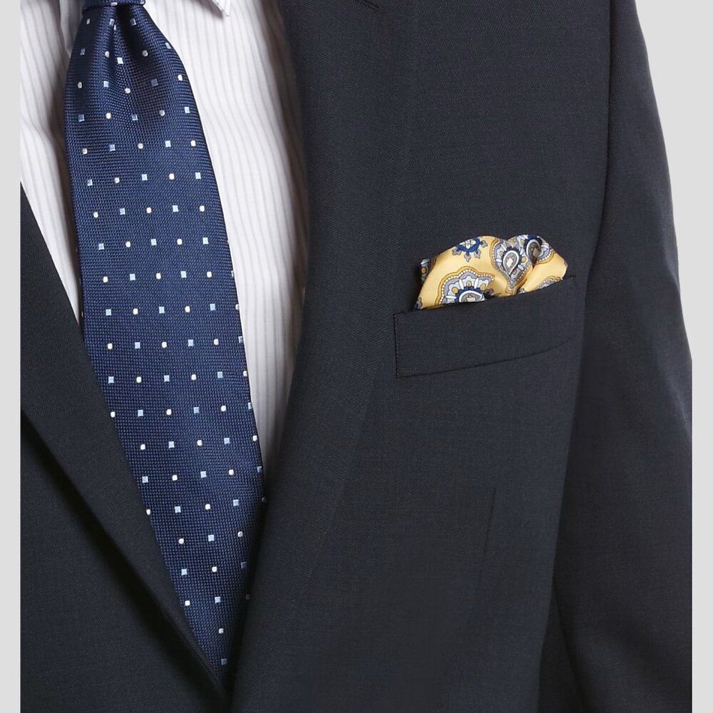 NEW Pronto Uomo Platinum Executive Fit Wool Navy Suit Jacket Blazer 58R - Picture 3 of 3